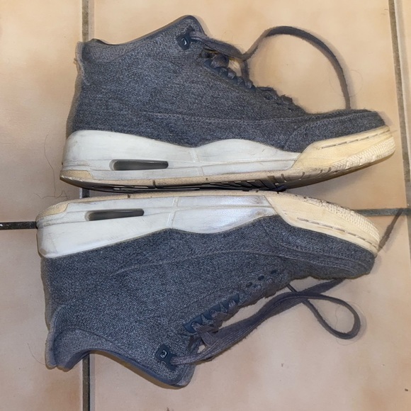 Wool Air Jordan 3 grey great condition size 7/40 - Picture 6 of 7